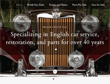 Tablet Screenshot of mcleodsbritishcars.com